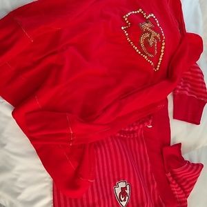 KC Chiefs Womens sleepwear/Pajamas L top,XL pants
